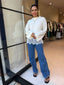 CREAM KNIT LACE JUMPER