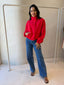 GIGI WINDBREAKER JACKET- RED