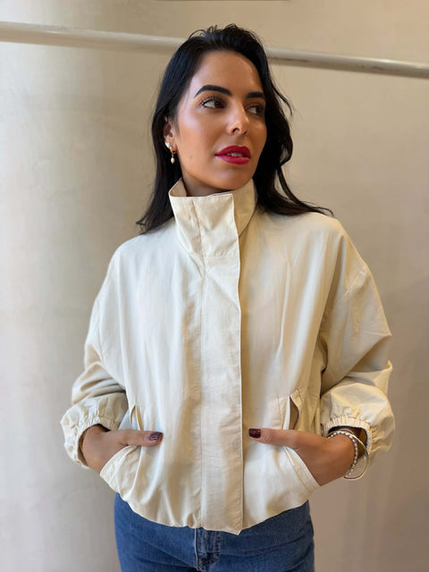 GIGI WINDBREAKER JACKET- SAND