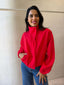 GIGI WINDBREAKER JACKET- RED