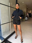 GIGI WINDBREAKER JACKET- BLACK