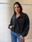 GIGI WINDBREAKER JACKET- BLACK