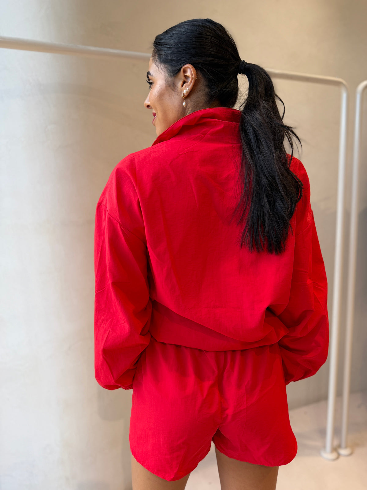 OMA RUN SHORT-RED