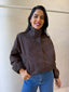 GIGI WINDBREAKER JACKET- CHOC
