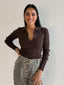 CECILIA KNIT-BROWN
