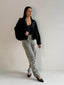 LENA SUEDE BOMBER- BLACK