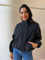 GIGI WINDBREAKER JACKET- BLACK