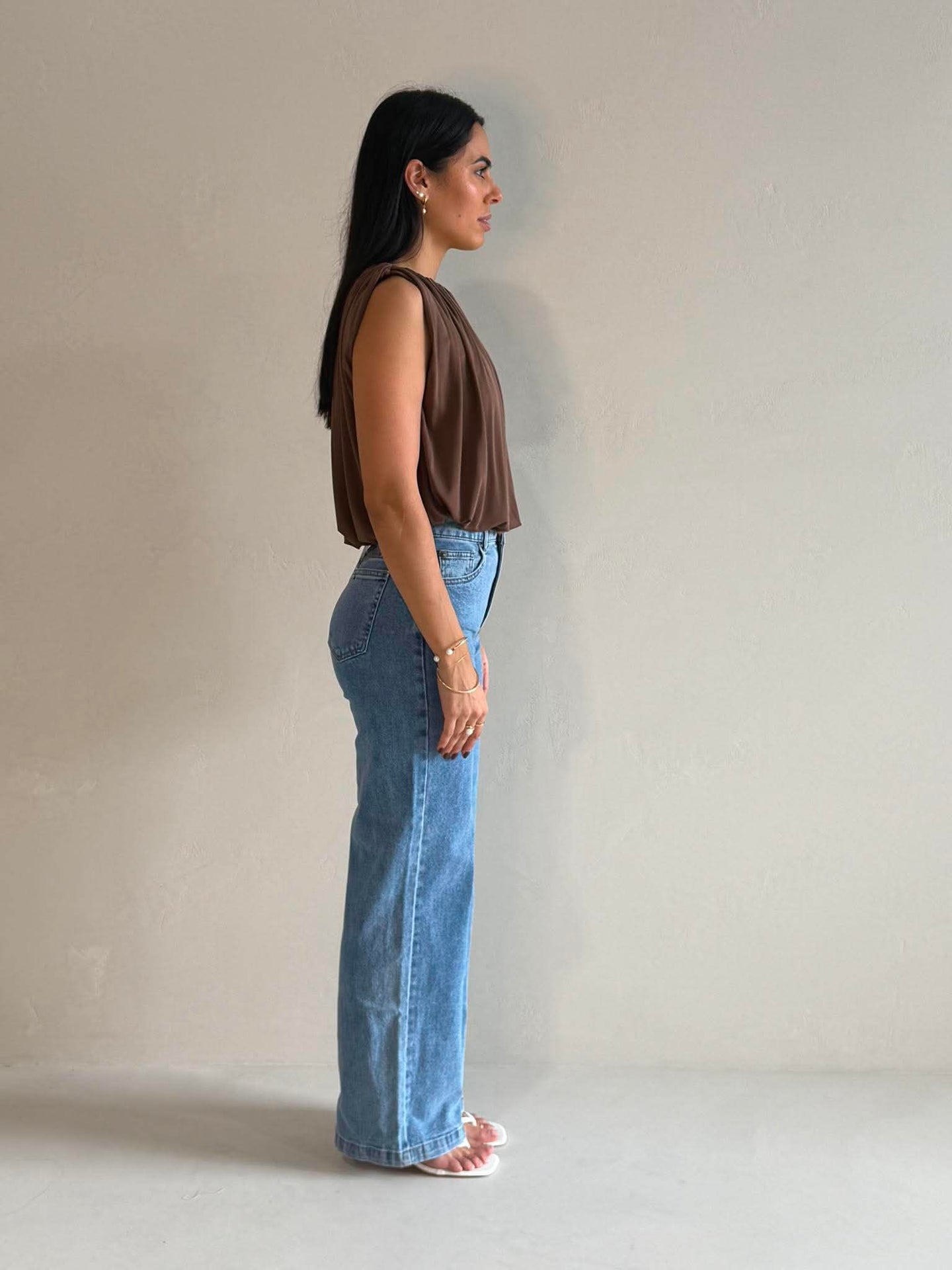 JACQUI WIDE LEG JEAN - LIGHT BLUE
