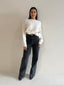 OFF SHOUDER KNIT JUMPER- OAT