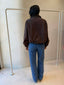 GIGI WINDBREAKER JACKET- CHOC