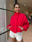 GIGI WINDBREAKER JACKET- RED