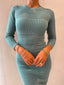 UMI KNIT DRESS- SAGE
