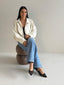 LENA SUEDE BOMBER- OFF WHITE