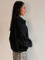 LENA SUEDE BOMBER- BLACK