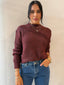 IVY KNIT JUMPER-WINE