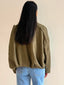 LENA SUEDE BOMBER- KHAKI