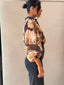 LELA SHIRT - BROWN FLORAL