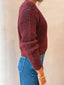 IVY KNIT JUMPER-WINE