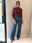 IVY KNIT JUMPER-WINE