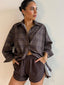 BROWN CHECK SHIRT