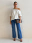 ELSIE KNIT TOP - OATMEAL