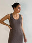 LEONIE TANK MAXI DRESS-CHOC