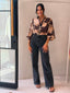 LELA SHIRT - BROWN FLORAL