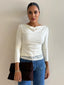CINDY ASY TOP- IVORY