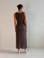 LEONIE TANK MAXI DRESS-CHOC