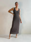 LEONIE TANK MAXI DRESS-CHOC