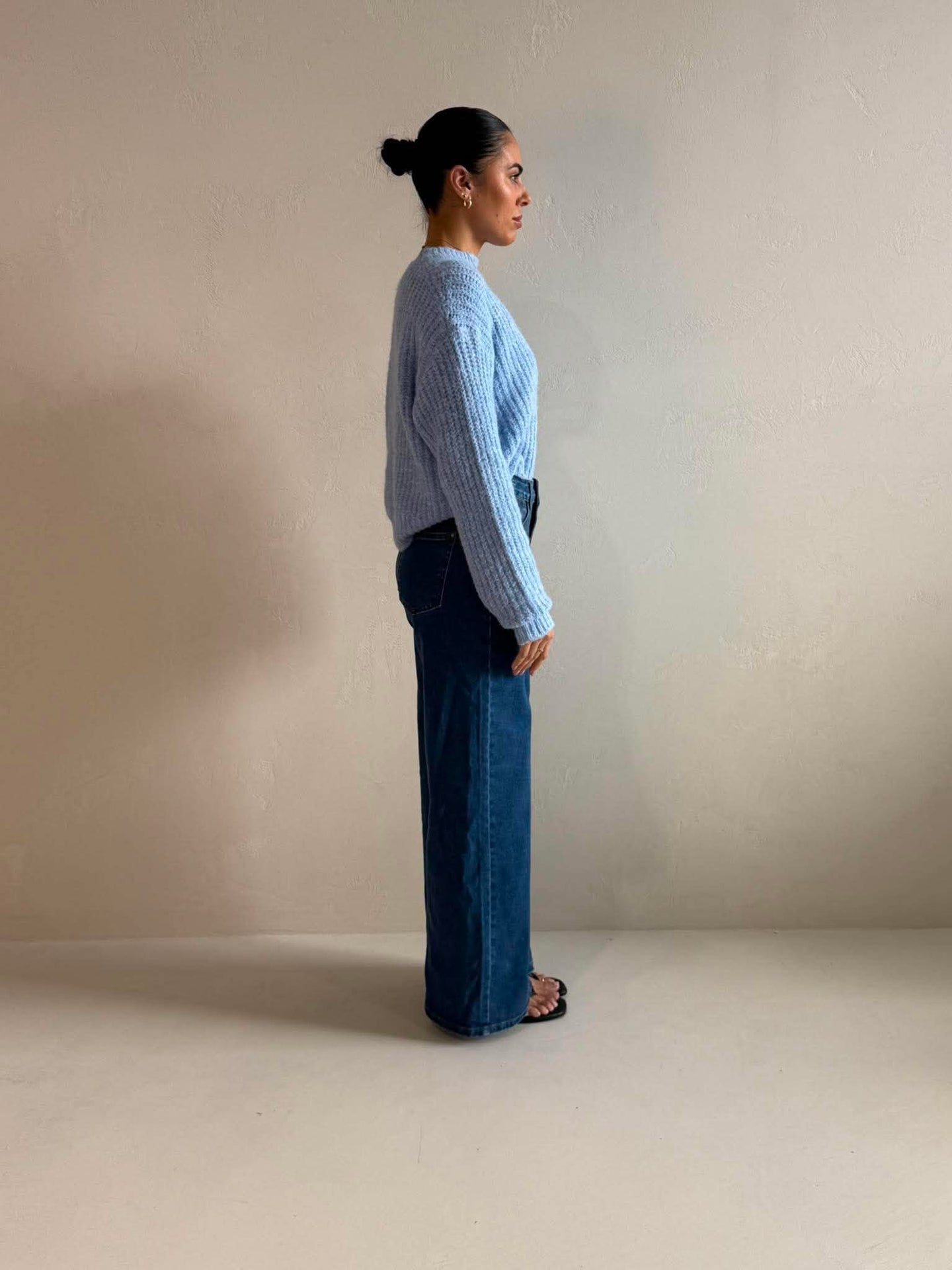 IVY KNIT JUMPER- OCEAN BLUE
