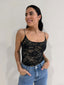 STEVIE LACE BODYSUIT- BLACK