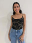 STEVIE LACE BODYSUIT- BLACK