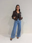 THE BELLE PU BOMBER - CHOC