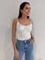 STEVIE LACE BODYSUIT- WHITE