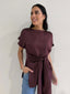 TAYLOR SATIN BLOUSE
