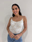 STEVIE LACE BODYSUIT- WHITE