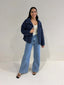 AURORA QUILTED JACKET- NAVY