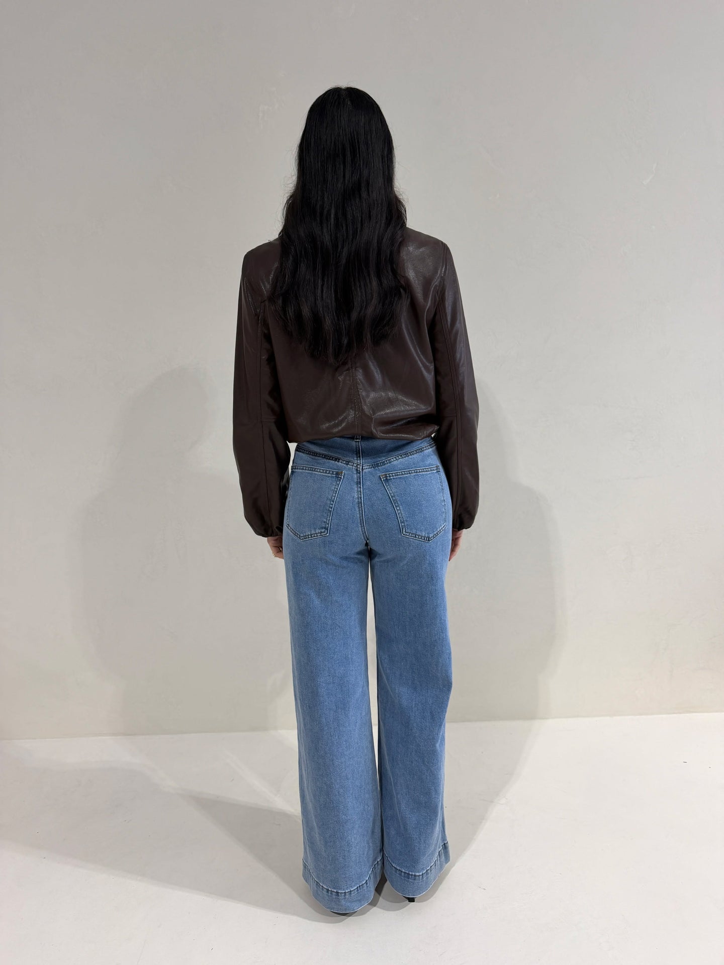 THE BELLE PU BOMBER - CHOC
