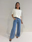 ROWIE KNITTED TEE - CREAM