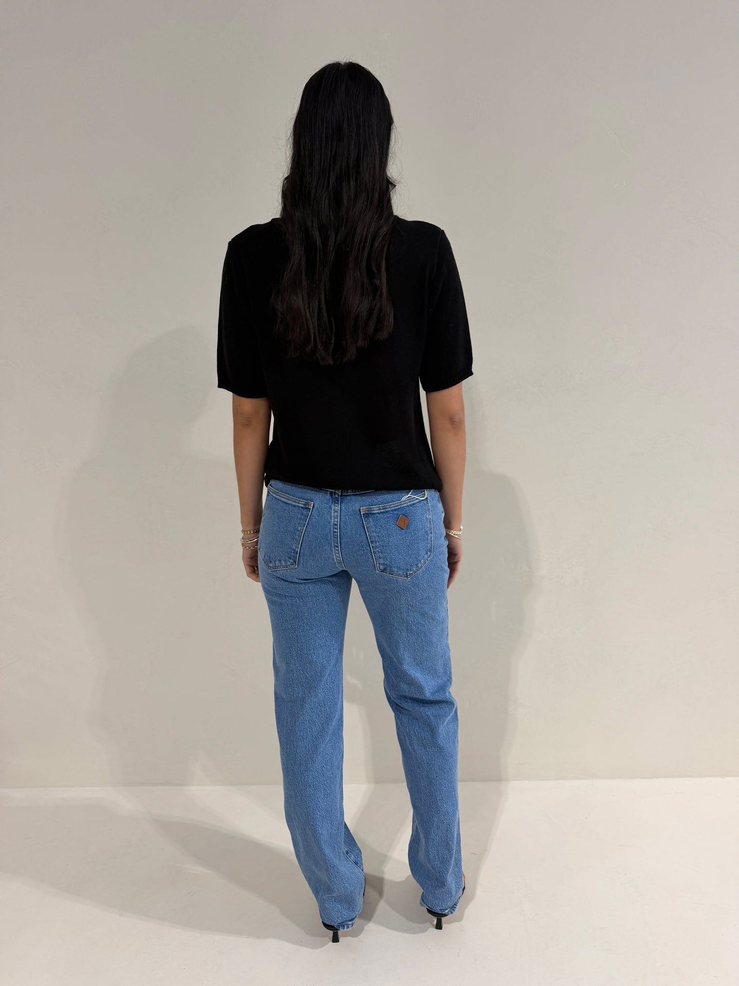 SUMMER KNIT TOP - BLACK