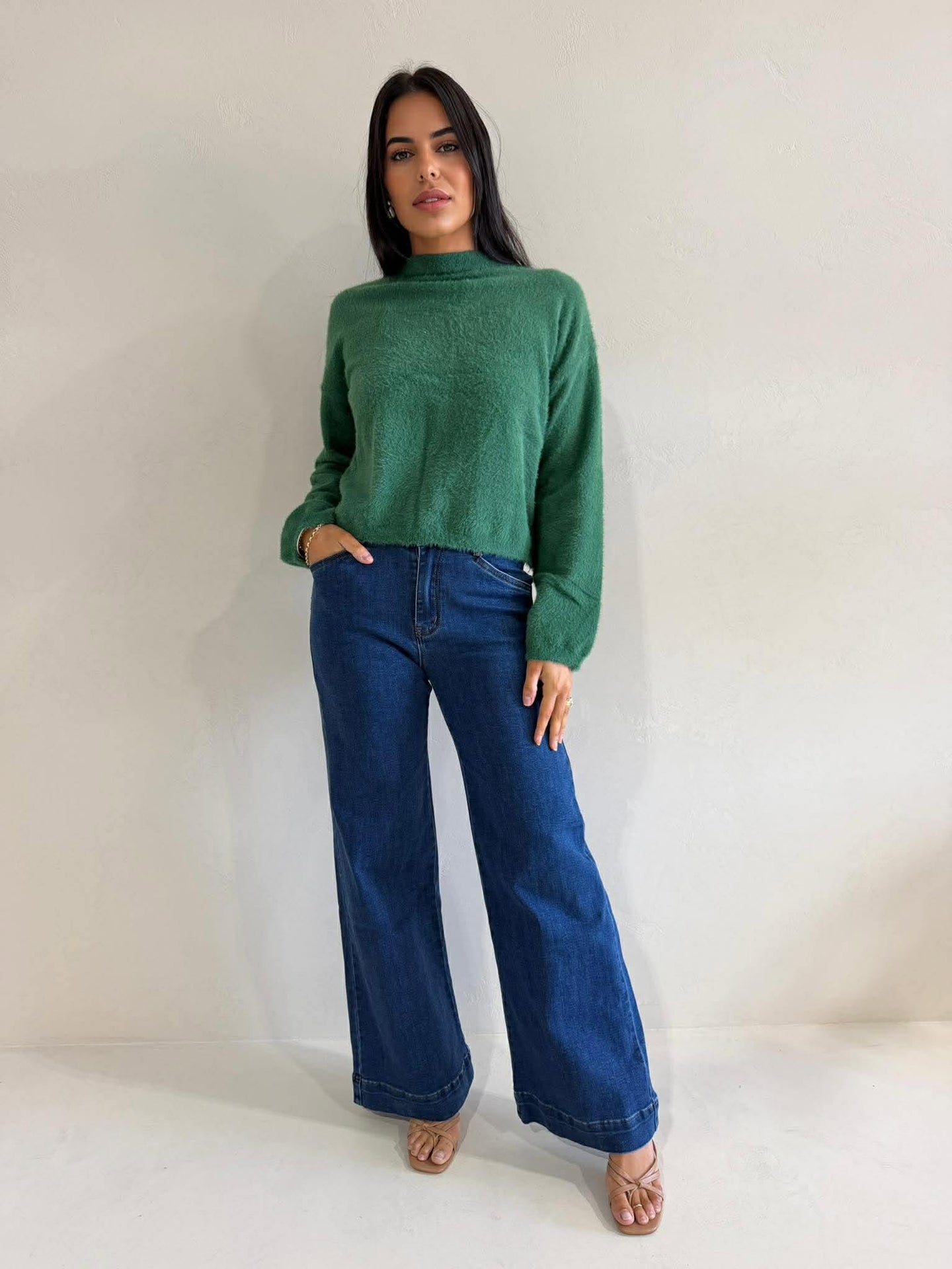 DANNI KNIT - FORREST GREEN