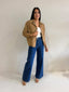 BAMBI CORD BOMBER -TAN