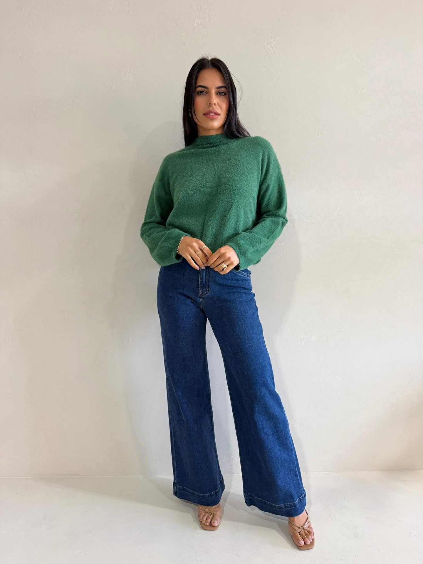 DANNI KNIT - FORREST GREEN