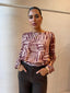 TIANA BLOUSE - ABSTRACT ROSE GOLD