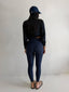 LUXE RIB LEGGING-NAVY