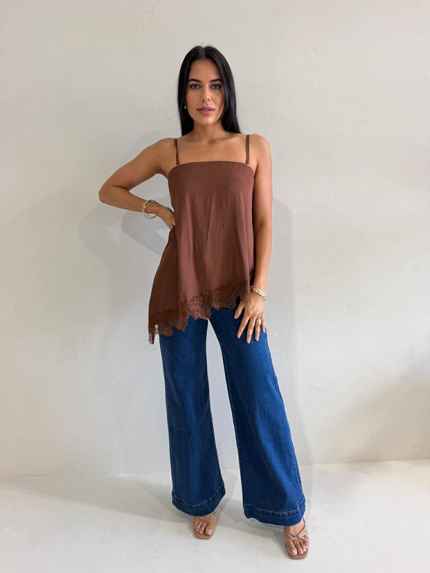 ELLEN TOP- BROWN