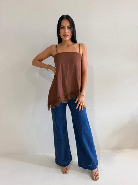 ELLEN TOP- BROWN