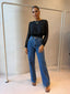TIANA BLOUSE - SPOTTED BLACK