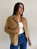 BAMBI CORD BOMBER -TAN